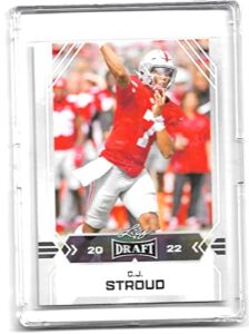 2022 leaf draft #3 c.j. stroud - ohio state buckeyes football card nm-mt