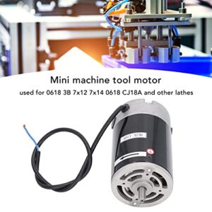 Mini Lathe Motor, 550W Large Power, Maximum Speed 6000RPM Per Minute Large Torsion Low Noise Stable Drive Iron Lathe Machine Motor, for 7x14 CJ18A Lathes(110V)