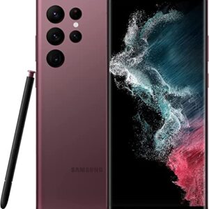 SAMSUNG Galaxy S22 Ultra 5G 256GB Verizon SM-S908U Burgundy (Renewed)