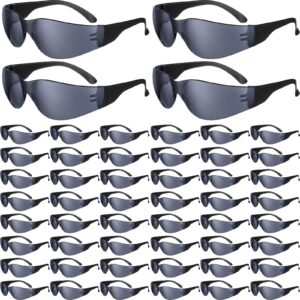yunsailing 96 pieces safety glasses eye protection glasses anti scratch resistant sunglasses for men women protective eyewear safety goggles for construction, shooting and laboratory, black