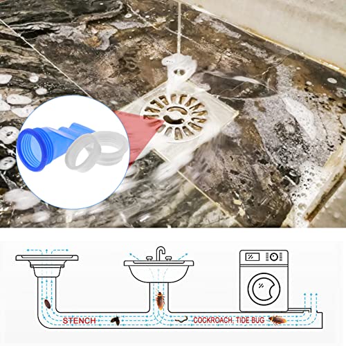 DOITOOL 10pcs Drain Backflow Preventer Adjustable Silicone Sink Floor Drain Traps One Way Drain Valve Sewer Core for Pipes Tubes Toilet Bathroom Kitchen