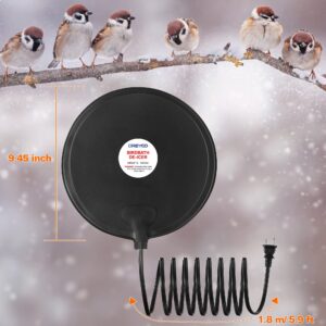 Bird Bath De Icer, 60w Submergible Utility De Icer, Thermostatic Controlled Winter Water Heater Deicer for Bird, Chicken, Duck, Farm Trough, Design Patent Product