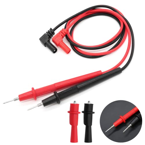 Waziaqoc Replacement Test Lead Set Multimeter Test Leads Kit Included 2pcs Test Lead & 2pcs Safety Alligator Clips