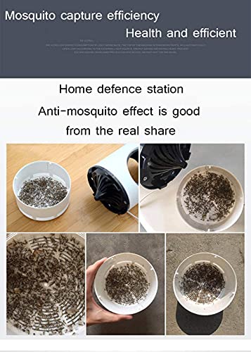 Mosquito Killer Lamp Electric Mosquito Killer Trap Mosquito Light Insect Killer Indoor & Outdoor,Mosquito Exterminator for Fly Control,Suction Fan (White)