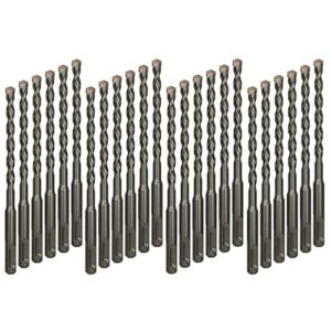 valyriantool 24-pack 3/16 inch x 6 inch sds plus rotary hammer drill bits set, carbide tipped for brick, masonry, stone and concrete (3/16" x 4" x 6")