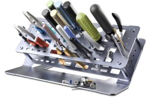 metalter screwdriver storage rack repair work tool holders for desktop aluminum alloy screwdriver organizer hand tool rest
