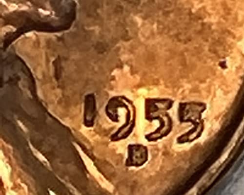 1955 D Lincoln Cent D/D RPM7 Penny Seller MS-65