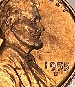 1955 d lincoln cent d/d rpm7 penny seller ms-65