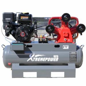 xtremepowerus 13hp air compressor tank 30 gallon gas-powered service truck horizontal compressor tank