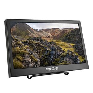 thinlerain portable monitor - 11.6 inch 1080p fhd hdmi vga laptop monitor,1920 x 1080p ips led display external monitor for laptop and computer, build in speakers