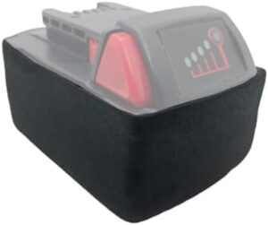 jb-68 black protective cover for milwaukee m18 5.0xc battery (3.0/4.0)