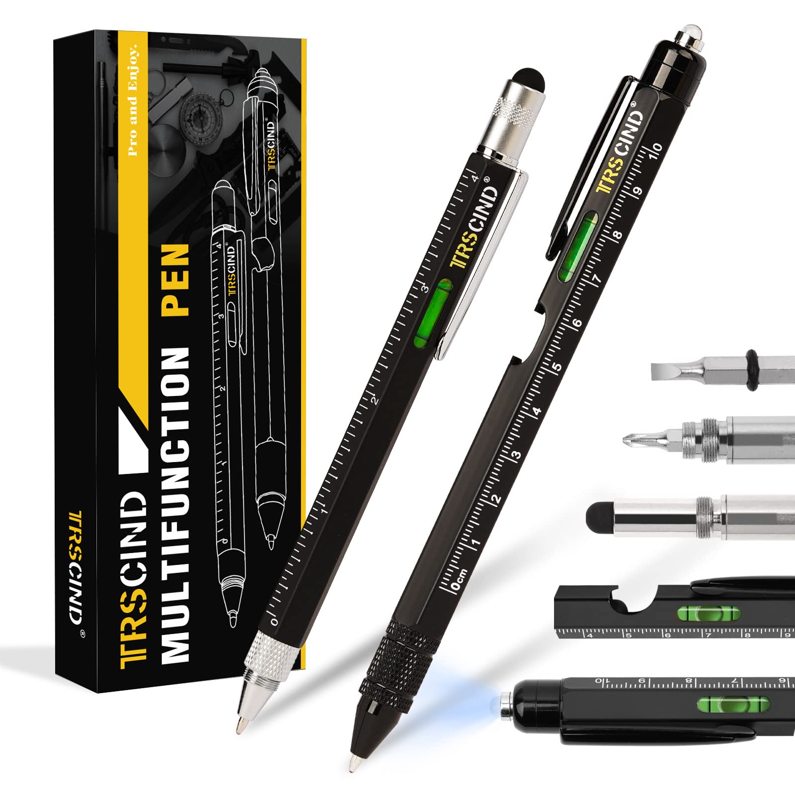 Gifts for Men Dad Husband Him Valentines Day, Anniversary Birthday Gifts Idea for Him Boyfriend, 10 in 1 Multitool 2pc Pen Set, Heartfelt Presents Tool Gifts for Handyman, Cool Gadgets Stuff