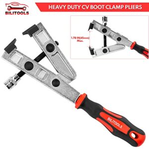 BILITOOLS CV Axle Boot Clamp Pliers Tool 3/8" Drive Heavy Duty Boot Clamp Tool for Ear Clamps