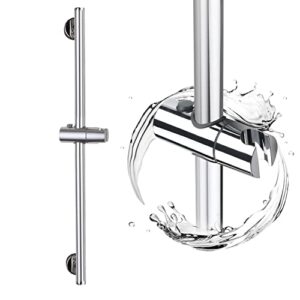 bangpu chrome shower slide bar, bathroom shower slide bar with adjustable handheld shower holder, stainless steel slide slide bar wall mount