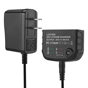 lcs1620 replacement charger 20v lithium battery charger for black&decker 16v-20v lithium ion battery lbxr20 lbxr20-ope lb20 lbx20 lbx4020 lb2x4020 lbxr2020-ope bl1514 lbxr16