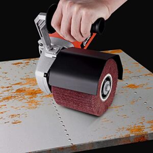 SILVEL 1400W Burnishing Polishing Machine, 110V Handheld Electric Sander Polisher Kit, Stainless Steel Polisher with 6 Speed Adjustable, 500-3000RMP for for Metal, Stainless Steel, Plastic, Wood