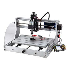 3018 pro cnc router machine all-aluminum frame pcb pvc wood carving xyz working area 300 x 180 x 45mm with z probe, limit switches, offline controller, grbl control, emergency stop