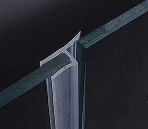glass door side seal strip 100 inch frameless shower door side sweep for 3/8 in frameless glass door