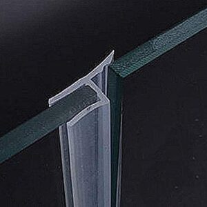 Glass Door Side Seal Strip 100 Inch Frameless Shower Door Side Sweep for 3/8 in Frameless Glass Door