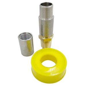 MENSI Propane Fire Pit Flame Air Mixer Orifice Nozzle Valve Jet for 60000 BTU Burner Fireplace with 1/2" NPT Fitting