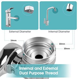 1080° Rotating Faucet Extender Aerator, SOONAN Universal Splash Filter Faucet,1080 Degree Swivel Faucet Aerator Sink Face Wash Attachment with 2 Water Outlet Mode