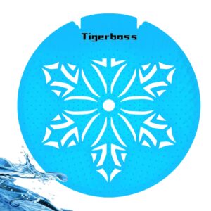tigerboss urinal screen deodorizer (30 pack) - scent lasts for up to 30 days – anti-splash &ideal for any public business facilities bathrooms blue