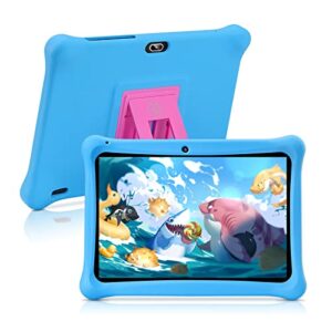 kids tablet 10 inch tablets: qunyico 10'' tablet for kids 2gb + 32gb android tablet 2mp+8mp camera 1280*800 ips touch screen kid-proof case parental control learning app on google certified playstore