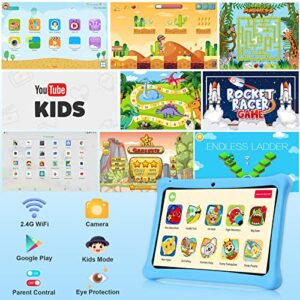 Kids Tablet 10 inch Tablets: qunyiCO 10'' Tablet for Kids 2GB + 32GB Android Tablet 2MP+8MP Camera 1280*800 IPS Touch Screen Kid-Proof Case Parental Control Learning App on Google Certified Playstore