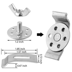 14 Pack Kit Undermount Sink Clips, Sink Bracket Clips for Mounting Undermount Bathroom Kitchen Sinks, Installation Repair Hardware Clips for Providing Excellent Support