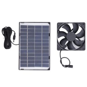 mini portable polysilicon pet 6w 12v exhaust fan with solar panel for dog chicken house greenhouse rv roof quietly cools and ventilates,solar powered fan,