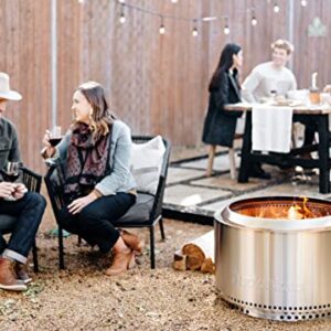 Solo Stove Yukon Big Yard Bundle 2.0 | Incl. Yukon Smokeless Fire Pit with Stand, Shelter, Shield, Portable for Wood Burning, Removable Ash Pan, Stainless Steel, H: 19.8in x Dia: 27in, 50.85lbs