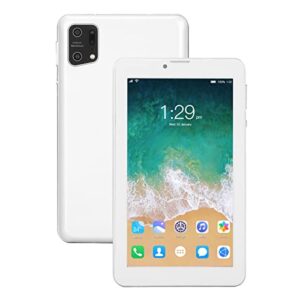 ciciglow kids tablet, 7 inch android tablets with octa core, 1280x800ips touchscreen, 2mp and 5mp camera, 3500mah battery, gps, wifi, bluetooth, one card one standby, 5g wifi dual band(white)