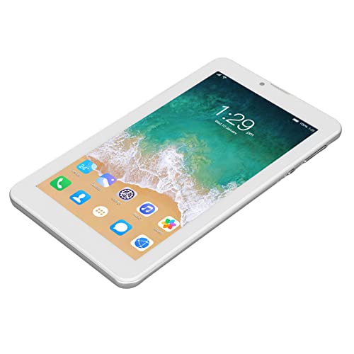 ciciglow Kids Tablet, 7 Inch Android Tablets with Octa Core, 1280x800IPS Touchscreen, 2MP and 5MP Camera, 3500mAh Battery, GPS, WiFi, Bluetooth, One Card One Standby, 5G WiFi Dual Band(White)