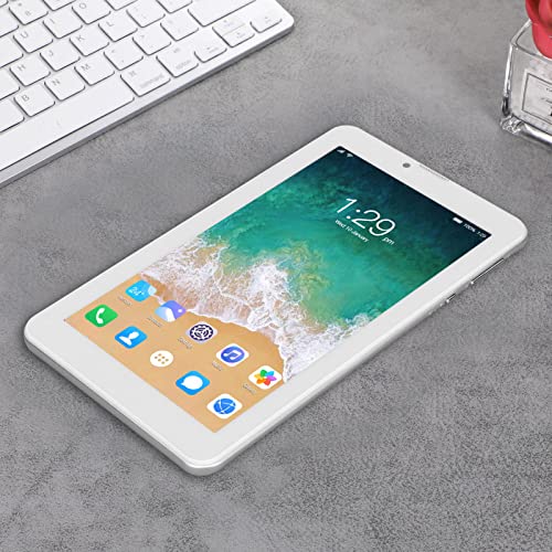 ciciglow Kids Tablet, 7 Inch Android Tablets with Octa Core, 1280x800IPS Touchscreen, 2MP and 5MP Camera, 3500mAh Battery, GPS, WiFi, Bluetooth, One Card One Standby, 5G WiFi Dual Band(White)