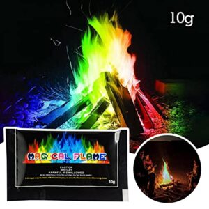 Halloween Party Flames Color Changing Powder for Fire Pit Campfire, Bonfire, Outdoor Fireplace for Carnival Party Festival Decorative Supplies, 10G