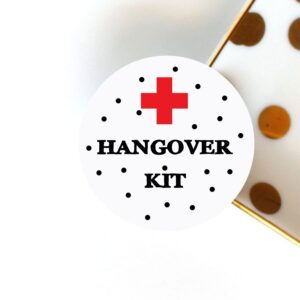 hangover kit sticker, emergency hangover kit, party favour labels, party favour stickers, hangover kit labels,survival kit, wedding favor stickers120pcs/set
