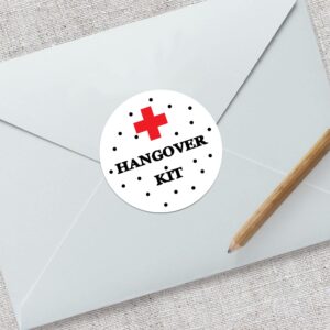 Hangover Kit Sticker, Emergency Hangover Kit, Party Favour Labels, Party Favour Stickers, Hangover Kit Labels,Survival Kit, Wedding Favor Stickers120pcs/set