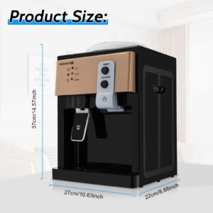 SNKOURIN Water Cooler Dispenser 5 Gallon,Electric Hot & Cold Water Cooler Dispenser,3 Temperature Settings,Top Loading Water Cooler Dispenser for Home Office Coffee Tea Bar Dormitory,Champagne Gold