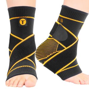 copper ankle brace for women men plantar fasciitis relief - ankle support brace ankle compression sleeve socks foot brace ankle wrap for sprained, achilles tendon, pain relief, injured foot, sports