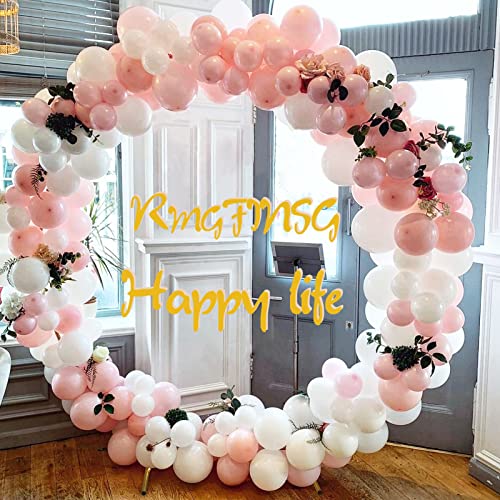 Round Backdrop Stand, 7.2FT Golden Circle Balloon Arch Stand Kit, Wedding Arch Frame Stand For Baby Shower Birthday Party Graduation Decoration