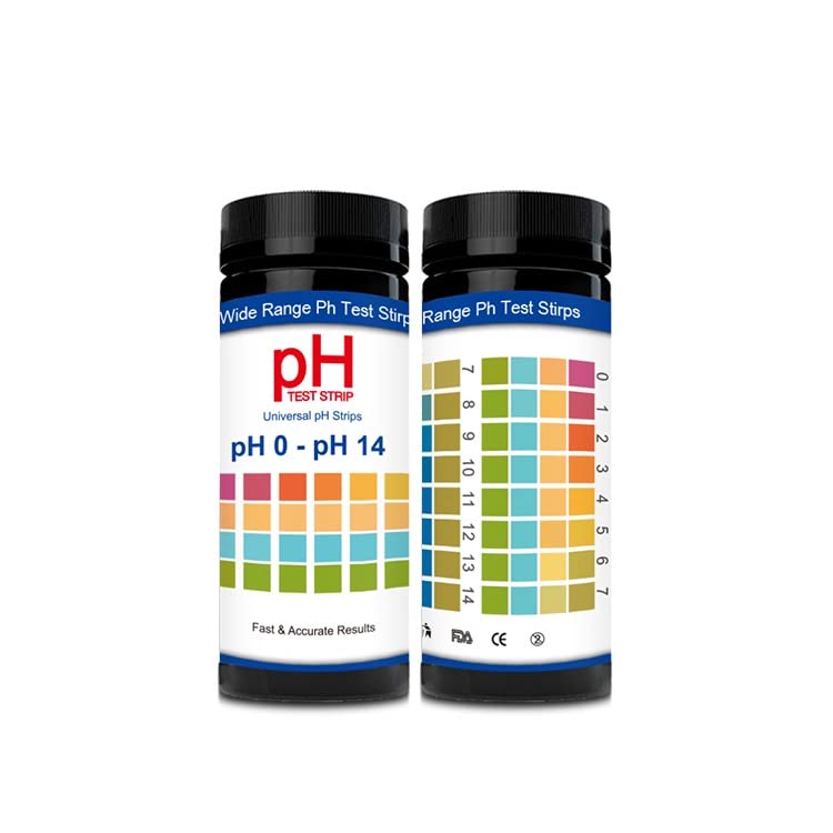 pH Test Strips, 200 Urinalysis and Saliva Testing Strips to Monitor Alkaline and Acid Levels in Body, Become More Alkaline & Get Healthier,PH 0 to 14 Reagent Strips