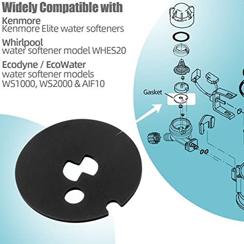 Water Softener Venturi Gasket Compatible with Kenmore, Whirlpool, Morton, GE Water Softener, 7204362 Water Softener Replacement Parts（3 Pack)