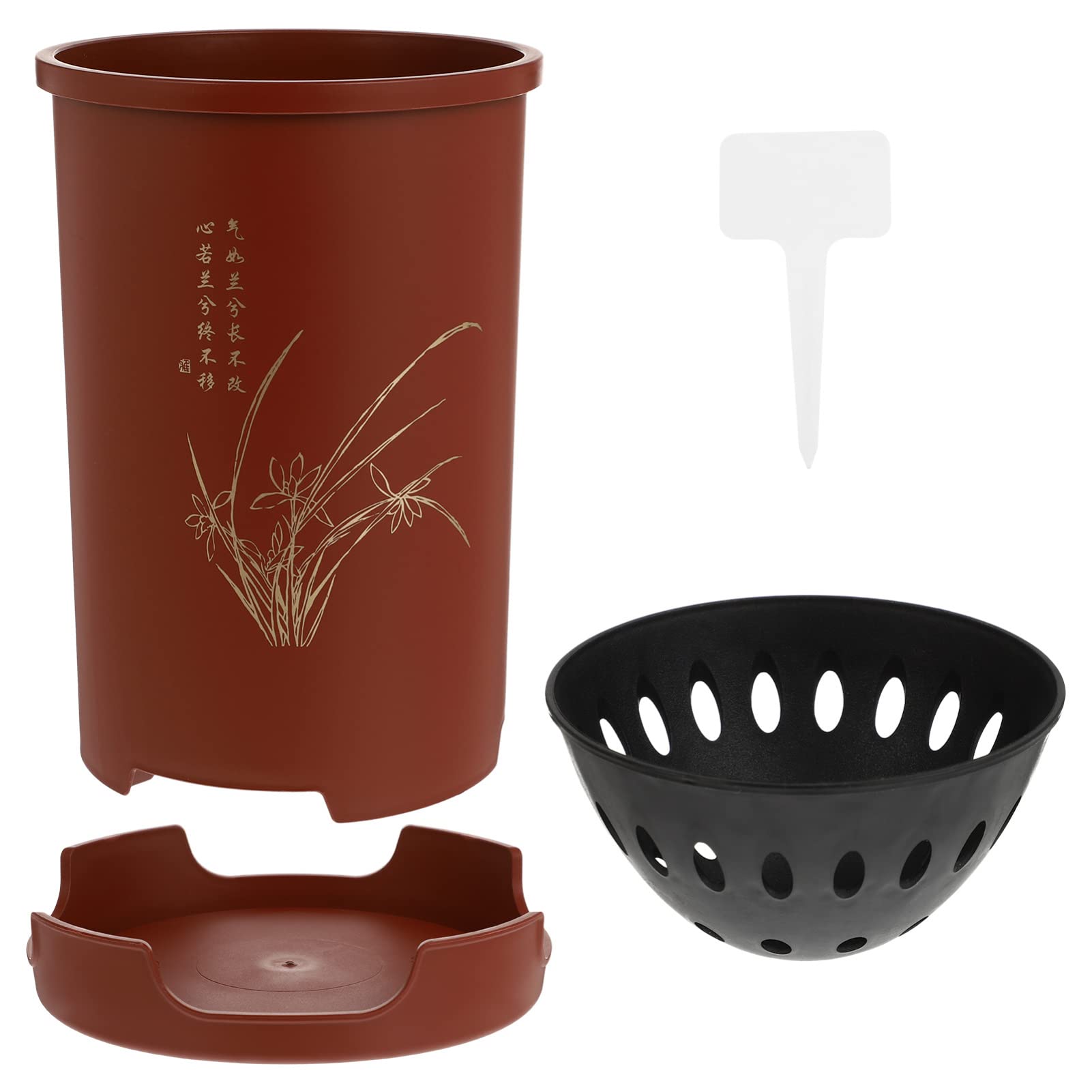 ERINGOGO Package List- 1x Orchid Pot, 1x Saucer, 1x Drainage Insert. Please Feel Free to if You Have Any Before or After Purchasing, Our Customer Service is Ready for You at Anytime.