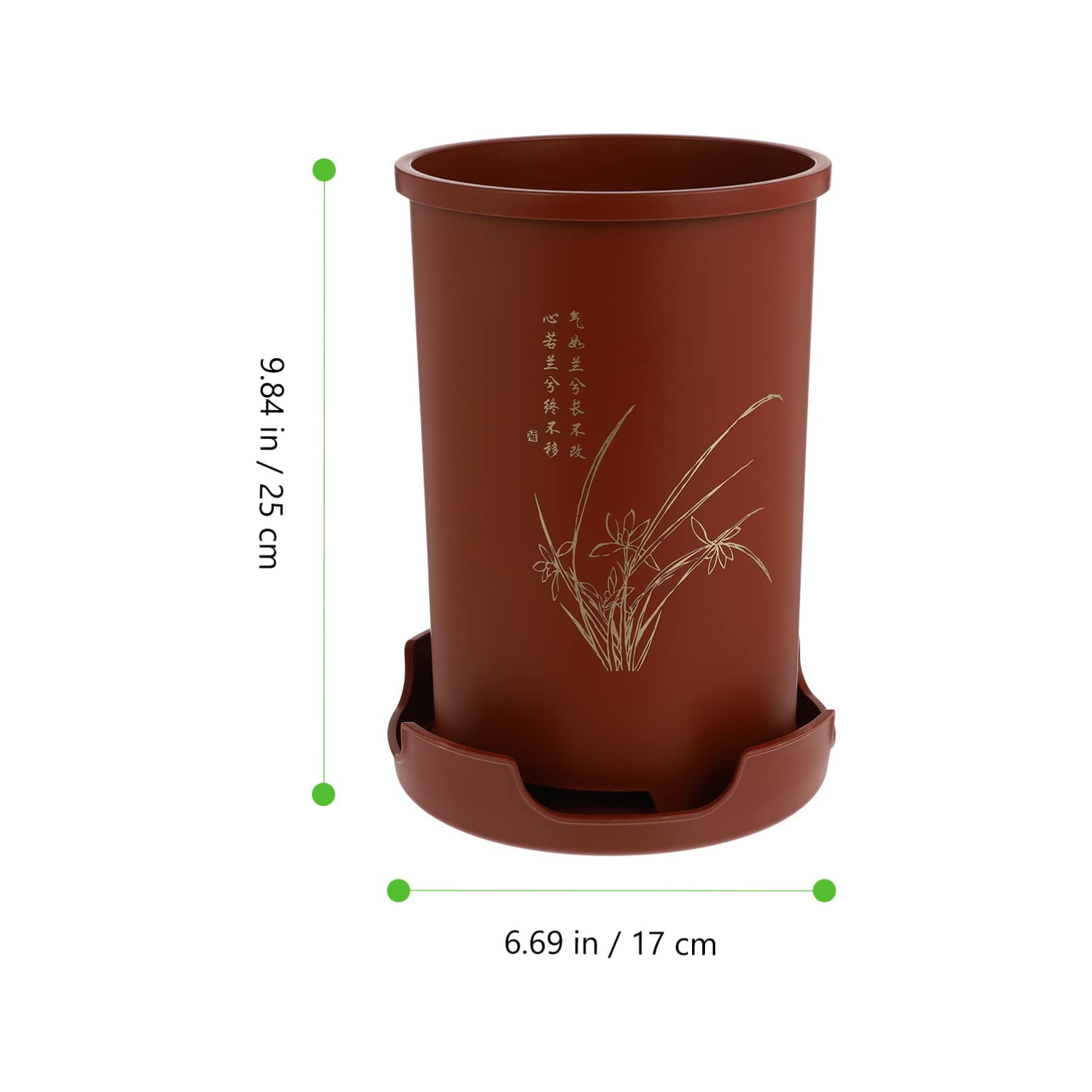 ERINGOGO Package List- 1x Orchid Pot, 1x Saucer, 1x Drainage Insert. Please Feel Free to if You Have Any Before or After Purchasing, Our Customer Service is Ready for You at Anytime.