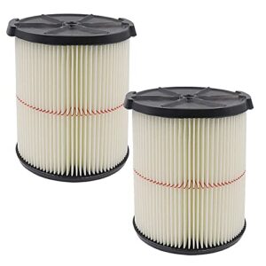 replacement filter for craftsman cmxzvbe38754-2pcs red stripe general purpose vac filter for 5 to 20 gallon shop vacuum（9-38754）