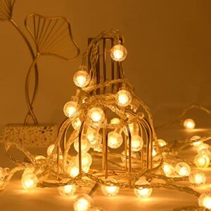 vocevos 2pack globe string lights outdoor waterproof brighter 200 led 66ft hanging christmas lights indoor decorative fairy lights shatterproof for patio backyard tree extendable stable plug in