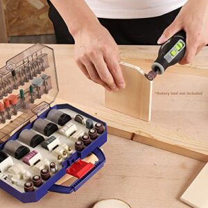 WORKPRO 306PCS Rotary Tool Accessories Kit, Fits Dremel Rotary Tool, 1/8" Shanks DIY Universal Fitment for Easy Cutting, Sanding, Grinding, Carving, Polishing, Drilling and Engraving with Storage Case