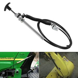 am132704 snowblower remote spout cap push pull control cable fit for john deere snow thrower, tractors, snow blower gx, lx, gt, 100 series 245 260 265 285 335 345 425 445 455 x565 x475 x720 x724