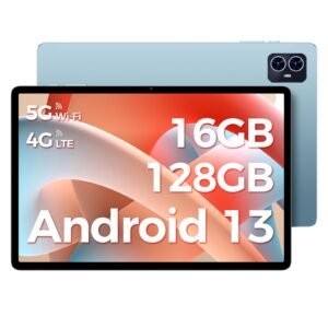 teclast android 12 tablet 10 inch tablets p20s, dual 4g sim/sd lte, 4gb ram+64gb rom(tf 1tb), 2.0ghz octa core cpu, 800x1280 fhd, 2.4g/5g wifi, 2 speaker, bluetooth 5.0, gps, 2+5mp camera, 6000 mah