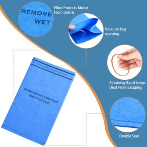 6 Wet Dry Filter Bags WS01025F2 for Workshop Vacuums 2 - 2.5 Gallon Shop Vac Vacuum Stinger Craftsman Husky 9-16949 9-38737